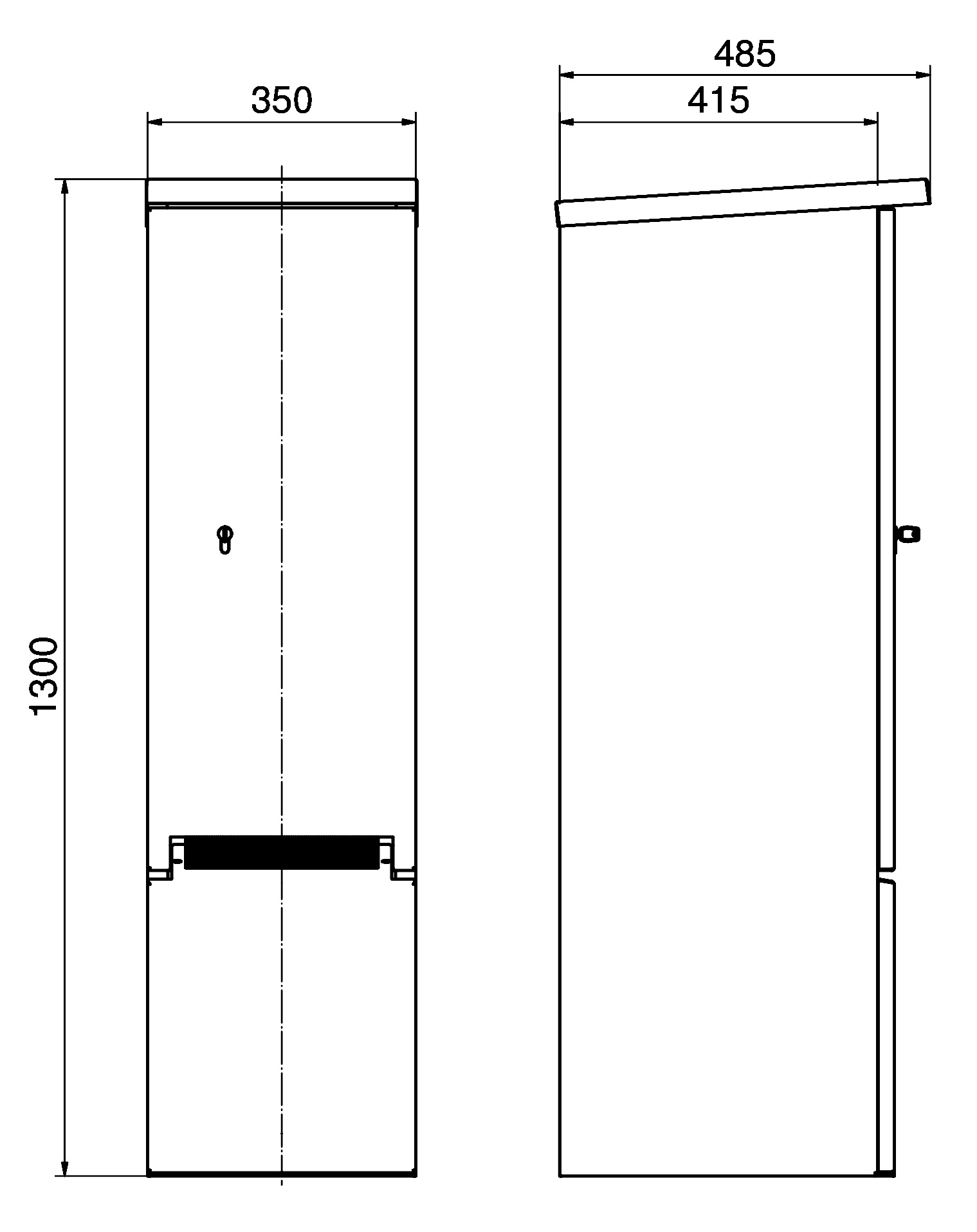 Power-Port Standverteiler V2A mit Tür