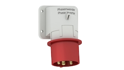 Phase inverter as panel-mounting appliance inlet