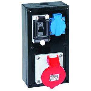 Distributor, solid rubber, wall mounting